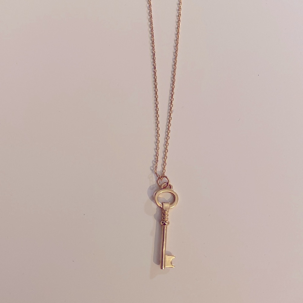 925 sterling silver key necklace